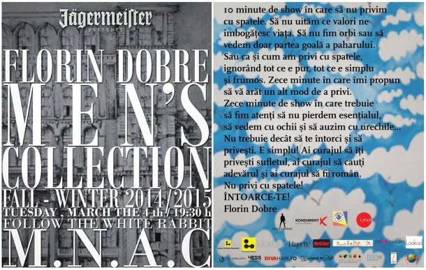 FLORIN DOBRE Follow the White Rabbit, Toamna/Iarna 1 Florin Dobre Follow The White Rabbit, Toamna/Iarna